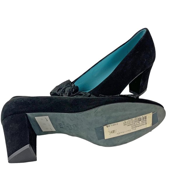THIERRY RABOTIN Yvette Suede Peep-Toe Bow Pumps ***NWOB - Picture 8 of 11